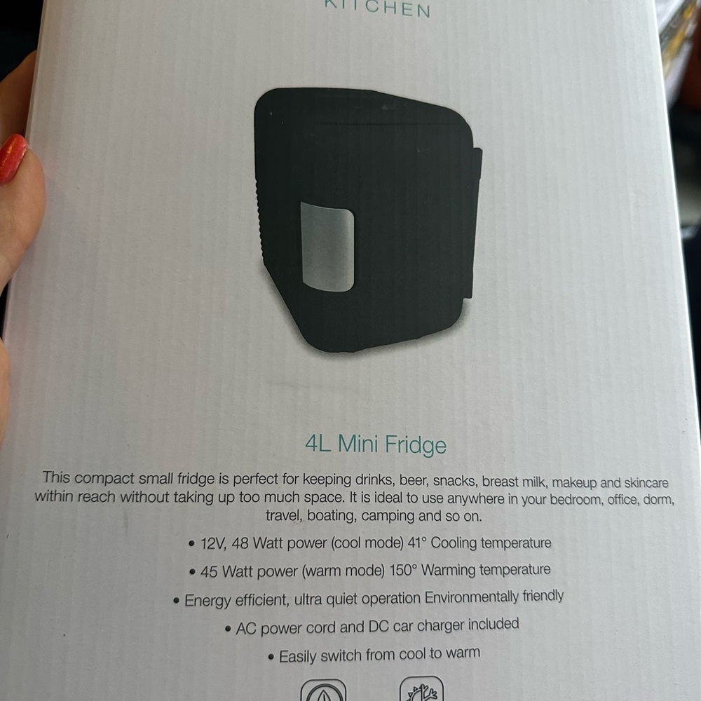 Luxe Black Mini Fridge